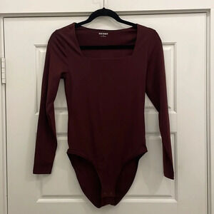 NWT Old Navy‎ Red long sleeve bodysuit size small
